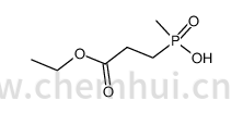 methyl(2-ethoxycarbonyl)phosphinic acid结构式